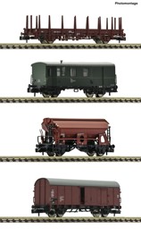 Show details for Fleischmann 6660044 N 4-tlg. Set: Güterzug, DB, DC Picture of Fleischmann 6660044 N 4-tlg. Set: Güterzug, DB, DC