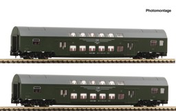 Show details for Fleischmann 6260042 N 2-tlg. Set 2: Doppelstockwagen, DR, DC Picture of Fleischmann 6260042 N 2-tlg. Set 2: Doppelstockwagen, DR, DC