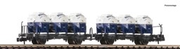 Zeige Details für Fleischmann 6660046 N Behältertragwagen-Doppeleinheit, DB, DC Bild von Fleischmann 6660046 N Behältertragwagen-Doppeleinheit, DB, DC