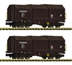 Show details for Fleischmann 6660035 N 2-tlg. Set: Teleskophaubenwagen, ÖBB, DC Picture of Fleischmann 6660035 N 2-tlg. Set: Teleskophaubenwagen, ÖBB, DC