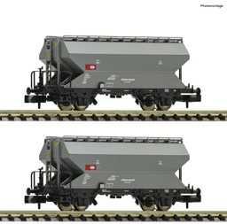 Show details for Fleischmann 831313 N 2-tlg. Set: Getreidesilowagen, SBB, DC Picture of Fleischmann 831313 N 2-tlg. Set: Getreidesilowagen, SBB, DC