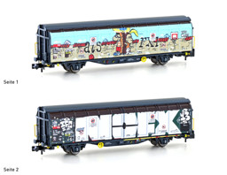 Show details for Lemke H24663 N Graffiti-Serie Schiebewandwagen Hbbillns SBB (3) Picture of Lemke H24663 N Graffiti-Serie Schiebewandwagen Hbbillns SBB (3)