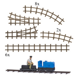 Bild von Busch 79828 H0 Action-Set Gartenbahn Standmodell | Gebäude Spur H0