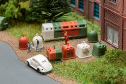 Zeige Details für Faller 272567 N Wertstoffcontainer-Set Bild von Faller 272567 N Wertstoffcontainer-Set