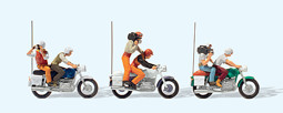 Show details for Preiser 25102 H0 Figurenset Kradfahrer TV und Presse Picture of Preiser 25102 H0 Figurenset Kradfahrer TV und Presse