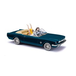 Show details for Busch 47528 H0 Ford Mustang Cabrio mit Figur Picture of Busch 47528 H0 Ford Mustang Cabrio mit Figur