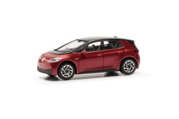 Show details for Herpa 431101 H0 VW ID3, kings red metallic Picture of Herpa 431101 H0 VW ID3, kings red metallic