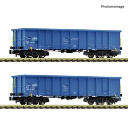 Show details for Fleischmann 6660095 N 2-teiliges Set Offene Güterwagen Einsteller Picture of Fleischmann 6660095 N 2-teiliges Set Offene Güterwagen Einsteller