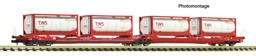 Show details for Fleischmann 6660054 N Doppeltwagen T3000e RCA mit TWA Tankcontainer Picture of Fleischmann 6660054 N Doppeltwagen T3000e RCA mit TWA Tankcontainer