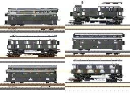 Show details for Trix 23650 H0 Schnellzugwagen-Set FD 226 DRG Picture of Trix 23650 H0 Schnellzugwagen-Set FD 226 DRG