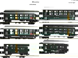 Show details for Roco 6200090 H0 3er Set EW II SBB grün Teil 1 Picture of Roco 6200090 H0 3er Set EW II SBB grün Teil 1