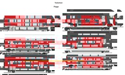 Zeige Details für Roco 6220144 H0 3er Set Doppelstockwagen München-Salzburg Express DB-AG AC Bild von Roco 6220144 H0 3er Set Doppelstockwagen München-Salzburg Express DB-AG AC