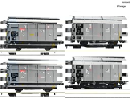 Zeige Details für Roco 6600110 H0 2er Set Schiebewandwagen SBB Bild von Roco 6600110 H0 2er Set Schiebewandwagen SBB