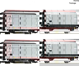 Zeige Details für Roco 6600111 H0 2er Set Schiebewandwagen DB Bild von Roco 6600111 H0 2er Set Schiebewandwagen DB