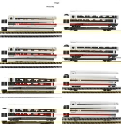 Show details for Fleischmann 7760004 N 4er Set ICE2 Ergänzung DB-AG Picture of Fleischmann 7760004 N 4er Set ICE2 Ergänzung DB-AG