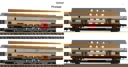 Show details for Fleischmann 6260075 N 2er Set Doppelstockwagen DR Senf Picture of Fleischmann 6260075 N 2er Set Doppelstockwagen DR Senf