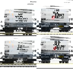 Show details for Fleischmann 6660090 N 2er Set Silowagen Jura Cement Picture of Fleischmann 6660090 N 2er Set Silowagen Jura Cement
