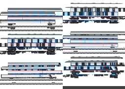 Show details for Märklin 43826 H0 Personenwagen-Set TRI Picture of Märklin 43826 H0 Personenwagen-Set TRI