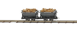 Show details for Busch 12262 H0f Zwei Loren mit Spaltholz Picture of Busch 12262 H0f Zwei Loren mit Spaltholz