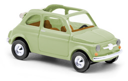 Show details for Busch 48781 H0 Fiat 500 Cabrio grün Trasformabile Picture of Busch 48781 H0 Fiat 500 Cabrio grün Trasformabile