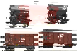 Show details for Roco 6600221 H0 2-tlg. Set: Güterwagen Einsteller DC Picture of Roco 6600221 H0 2-tlg. Set: Güterwagen Einsteller DC