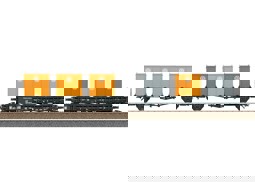 Show details for Trix 24162 H0 Behälter-Transport-Doppelwagen Laabs Picture of Trix 24162 H0 Behälter-Transport-Doppelwagen Laabs