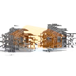 Show details for Busch 1855 H0 Blockhütte im Bau Picture of Busch 1855 H0 Blockhütte im Bau
