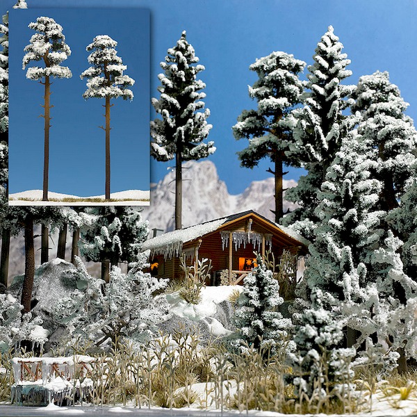 Bild von Busch 6156 2 Schnee-Kiefern, 195/210 mm | Modellautos 1:87 Spur H0