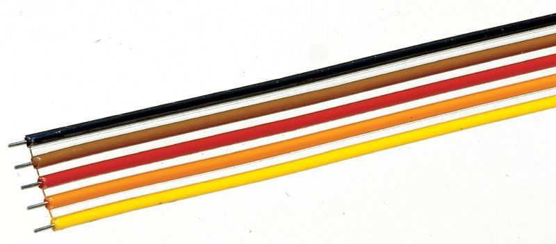 Bild von Roco 10625 5-fach Flachbandkabel 10m | Modelleisenbahn Kabel