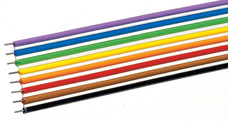 Bild von Roco 10628 8-fach Flachbandkabel 10m | Modelleisenbahn Kabel