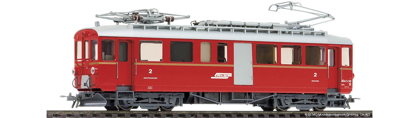 Bild von Bemo 1368148 H0m Bahndiensttriebwagen ABDe 4/4 38 RhB | Lokomotiven Spur H0m-H0e-H0f digital