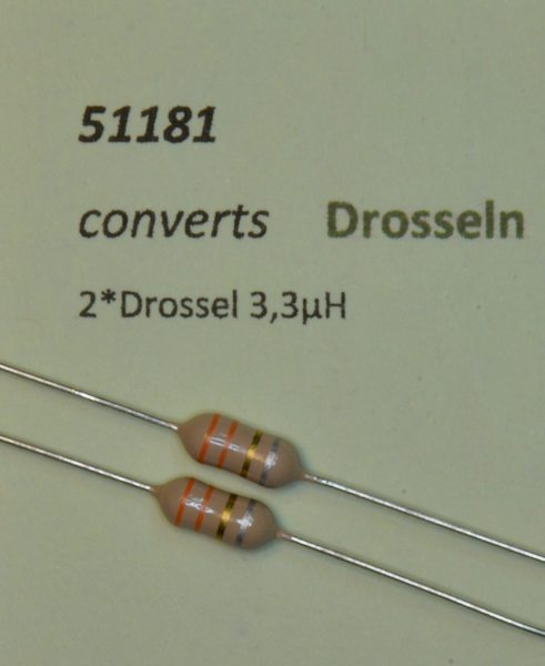 Bild von converts 51181 2 Stück Drosselspulen | Zubehör Spur H0 Technik