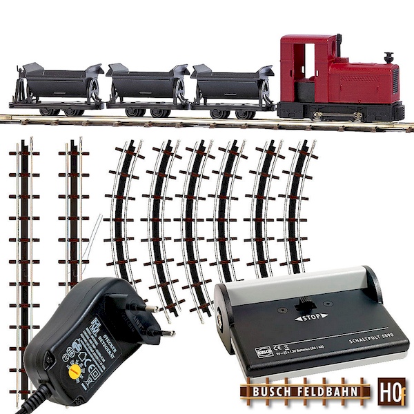 Bild von Busch 12010 Feldbahn Start 3 Kipploren H0 | Startpackungen Spur H0m-H0e-H0f analog