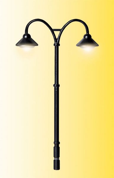 Bild von Viessmann 6909 TT Bahnsteigleuchte Baden-Baden doppelt,2 LEDs warmweiß | Leuchten Spur TT
