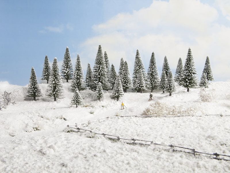 NOCH 25234 H0/TT/N Schneetannen 3 Stück 8-12 cm hoch + NEU & OVP 