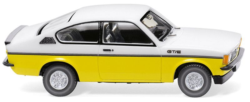 Bild von Wiking 022902 Opel Kadett C Coupé GT/E weiß-gelb | Modellautos 1:87 Spur H0
