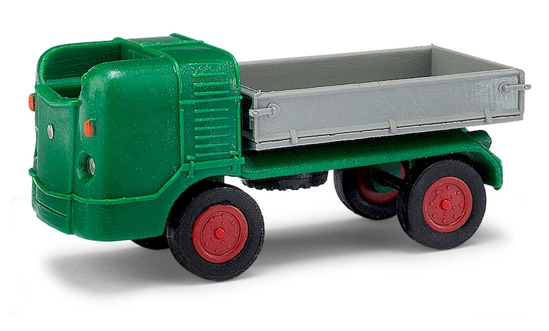 Bild von Busch 211003301 Dreiseitenkipper Grün TT | Modellautos 1:120 Spur TT