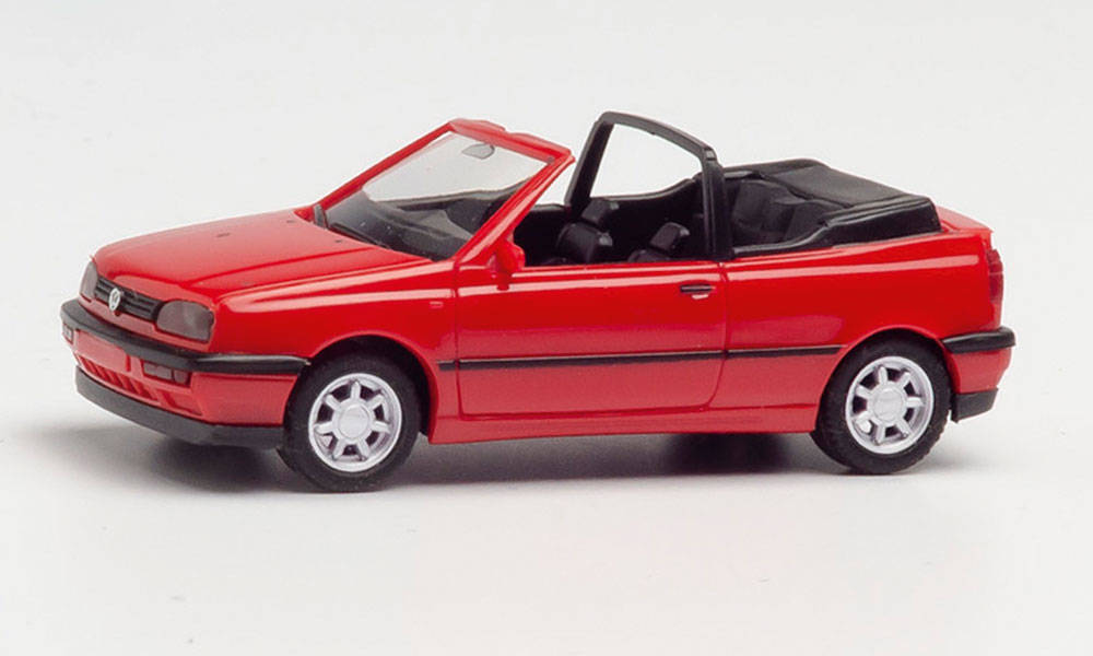 Bild von Herpa 021548-002 VW Golf III Cabrio, rot | Modellautos 1:87 Spur H0