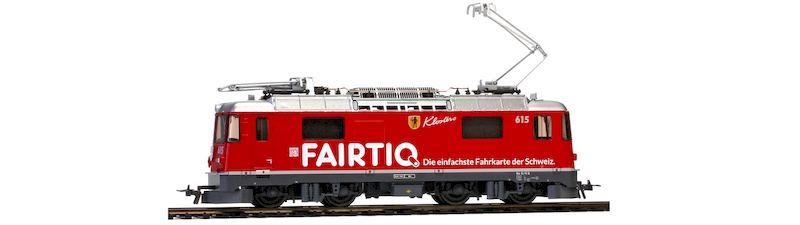 Bild von Bemo 1358146 H0m Lok Ge 4/4 II 615 RhB Klosters FAIRTIQ | Lokomotiven Spur H0m-H0e-H0f digital