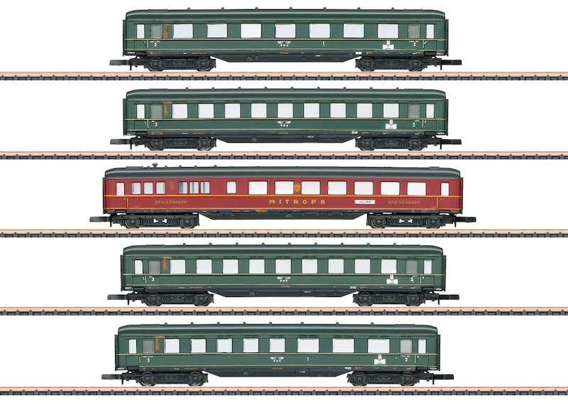 Bild von Märklin 87352 Z Schnellzug-Schürzenwagen-Set DRG | Personenwagen Spur Z