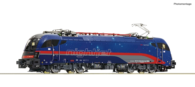 Bild von Roco 70523 Nightjet Elektrolok BR1216 012-5 ÖBB DCC Sound | Lokomotiven Spur H0 digital