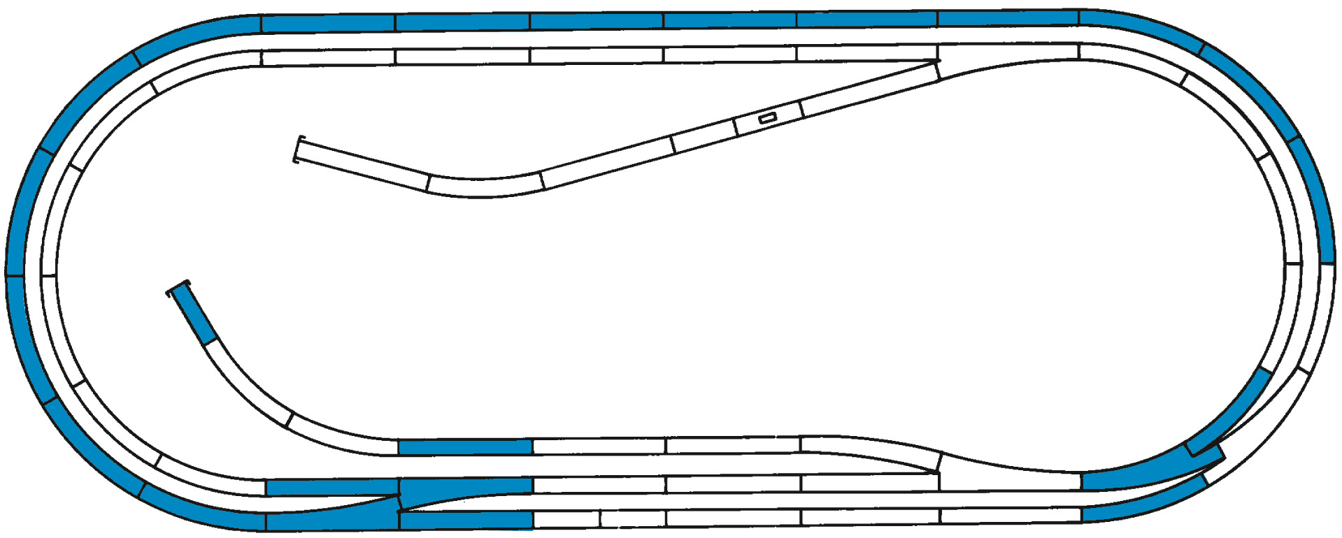Bild von Roco 42012 H0 Gleisset D Roco-Line mit Bettung | Gleisergänzung Spur H0 Sets