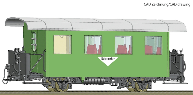 Bild von Roco 34100 H0e Spantenwagen ÖBB | Personenwagen Spur H0m-H0e-H0f