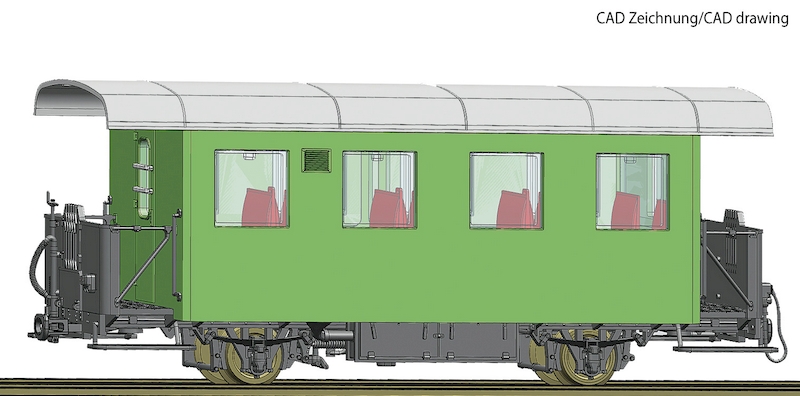 Bild von Roco 34101 H0e Spantenwagen ÖBB | Personenwagen Spur H0m-H0e-H0f