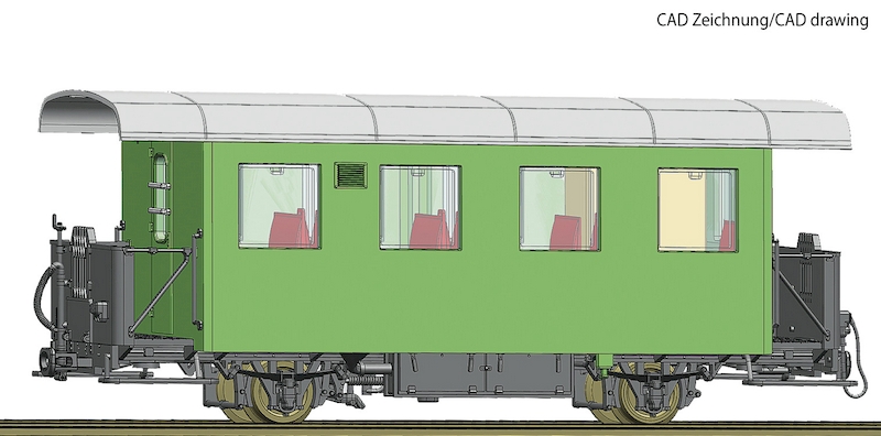 Bild von Roco 34102 H0e Spantenwagen ÖBB | Personenwagen Spur H0m-H0e-H0f