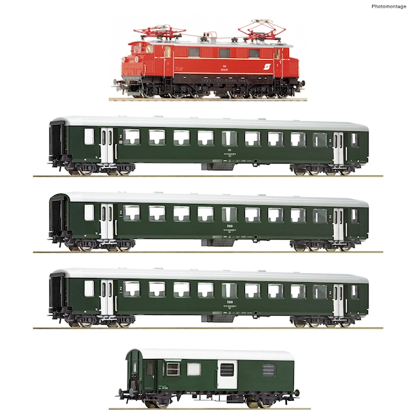 Bild von Roco 61494 H0 BR 1670 mit Personenzug ÖBB DC digital Sound | Zugpackungen Spur H0 digital