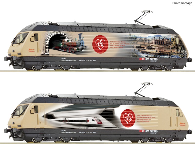 Bild von Roco 78678 H0 Re 460 "175 Jahre Schweizer Bahnen" SBB | Lokomotiven 3 Leiter Spur H0 digital
