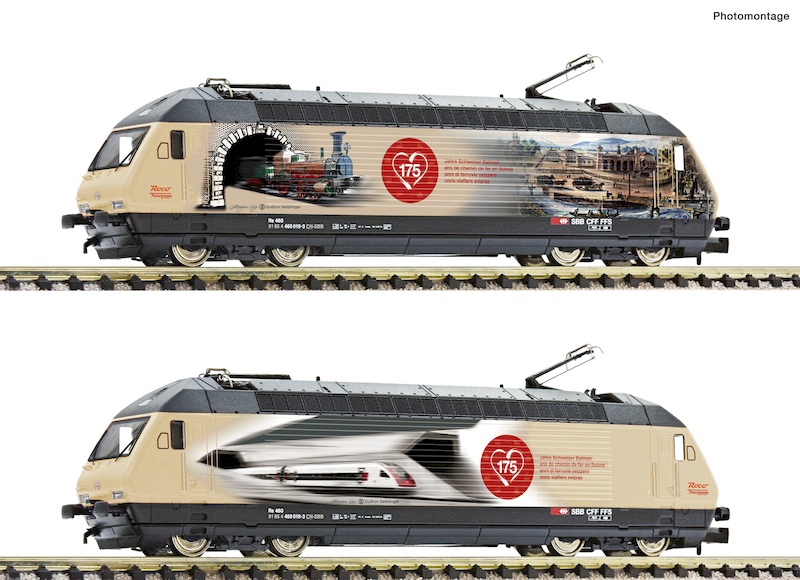 Bild von Fleischmann 731299 N Re 460 "175 Jahre Schweizer Bahnen" SBB | Lokomotiven Spur N analog