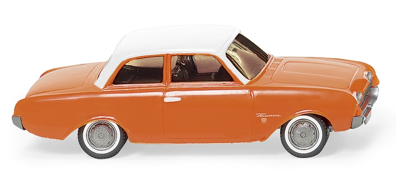 Bild von Wiking 020001 H0 Ford 17M orange mit weißem Dach | Modellautos 1:87 Spur H0