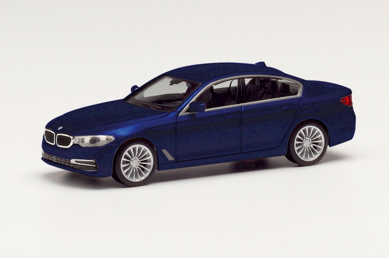 Bild von Herpa 430692-004 H0 BMW 5er Limousine, tansanitblau metallic | Modellautos 1:87 Spur H0